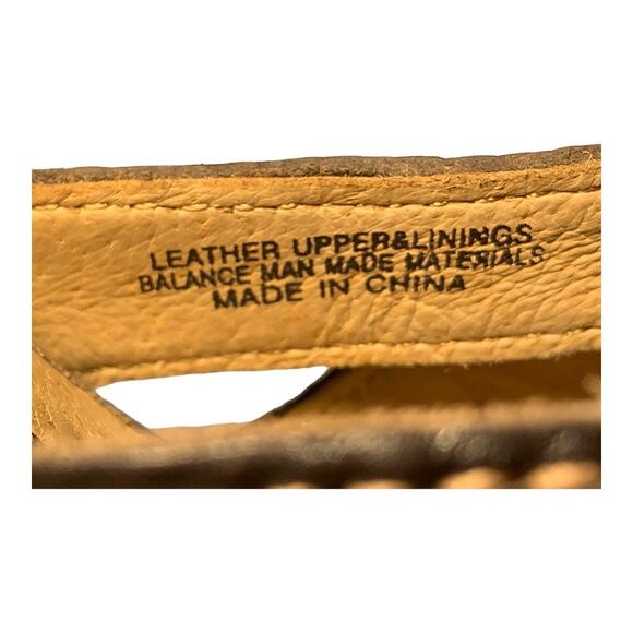 Born Women's Hand Crafted Wilma Brown Leather Wedge Sandals 9 - Picture 6 of 7